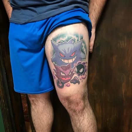 Tattoos - Pokemons Gastly Haunter and Gengar Tattoo - 131515