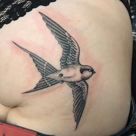 Tattoos - Golondrina en Blackwork - 131592