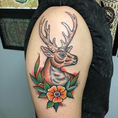 Tattoos - Traditional deer - 132044