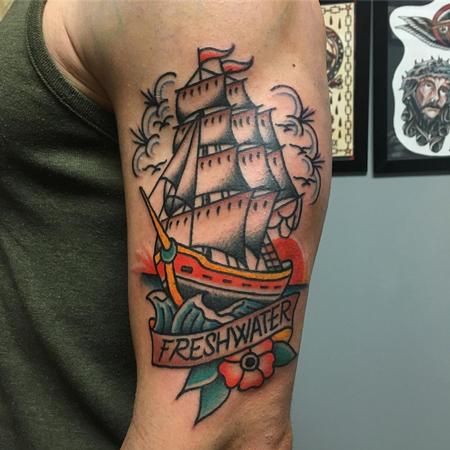 Tattoos - Barco tradi - 132597