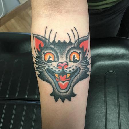 Tattoos - Gato tradi - 132645