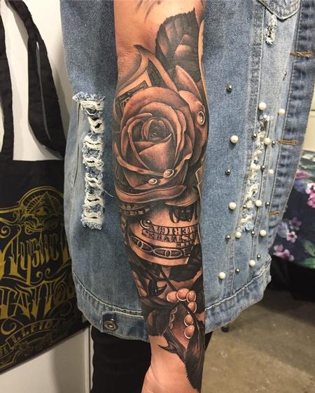 Tattoos - Roses/dollar/pearls - 132869