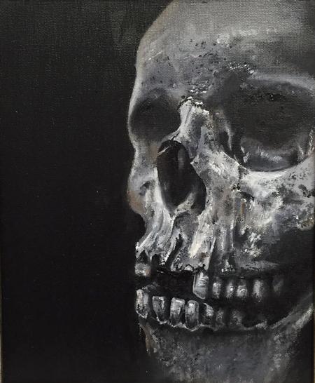 Tattoos - Oil painting Skull - 116666