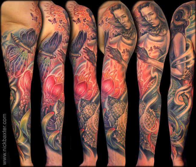 Venetian Tattoo Gathering : Tattoos : Fantasy Mermaid : Capricorn  Collaboration