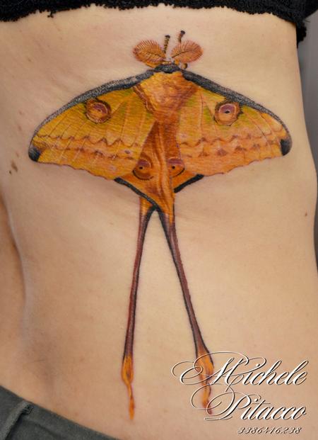 comet moth tattoo