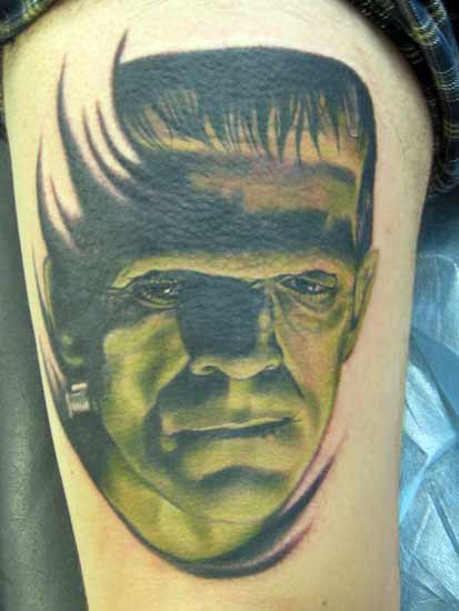 Tattoos - Color Frankenstein's Monster - 27441