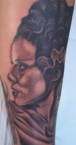 Carlos Rojas - Bride of Frankenstein Tattoo