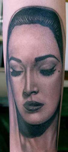 Carlos Rojas - Female Black and Gray Portrait Tattoo