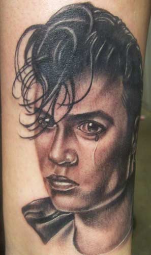 Carlos Rojas - Johnny Depp Cry Baby Tattoo