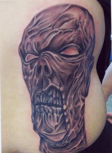 Carlos Rojas - Zombie horror tattoo