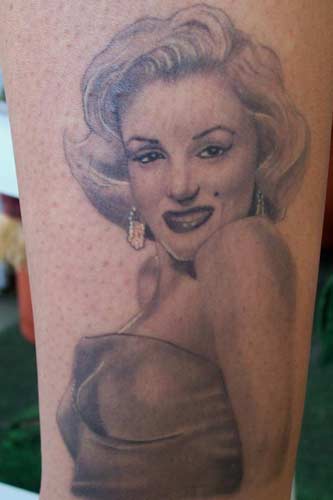 Tattoos - Marilyn Monroe Pin Up Tattoo - 25500