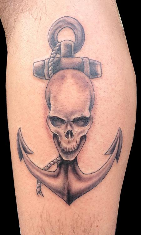 Ricky Borchert - Skull with Anchor 