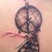 Tattoos - dream catcher with ribbon and feathers - 72669