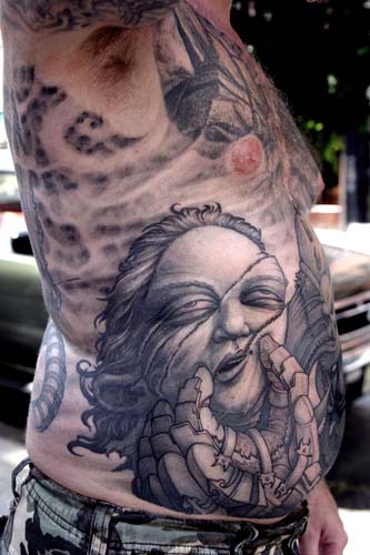Paul Booth - Severed head tattoo