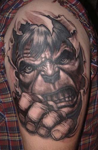 Paul Booth - Incredible Hulk Tattoo