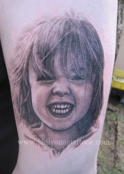 Phil Young - Portrait tatttoo in Iceland