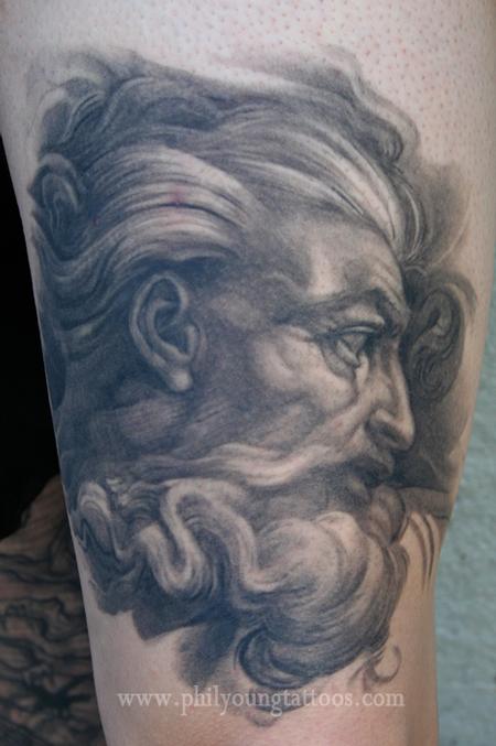 Phil Young - Michelangelos God Healed tattoo