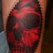 Tattoos - Zipper Skin Rip Skull Tattoo - 25295