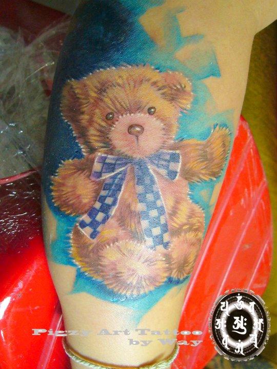 Color Teddy Bear Tattoo by Khor Kok Way: TattooNOW