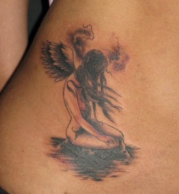 Deidre Doyle - Angel, cover up, tattoo by Deirdre Doyle