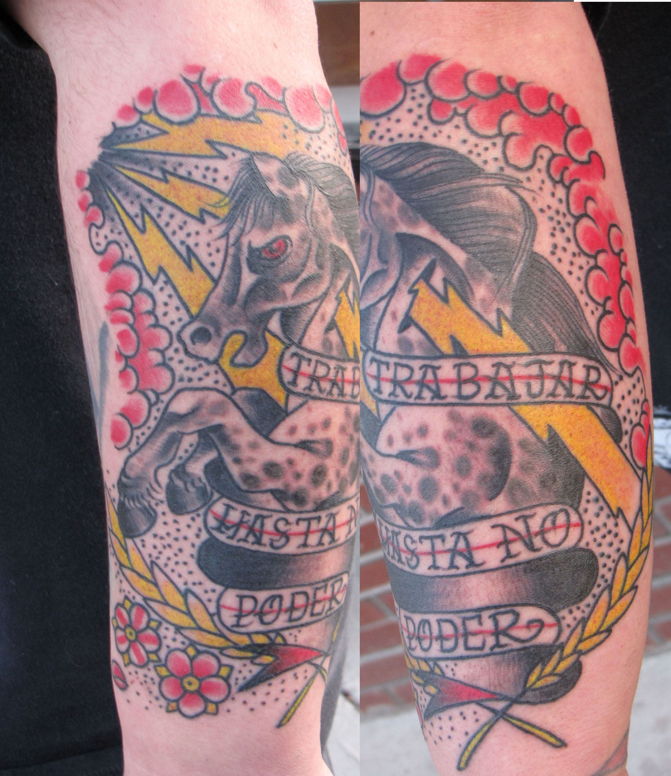 traditional horse tattoo by Kike Castillo: TattooNOW
