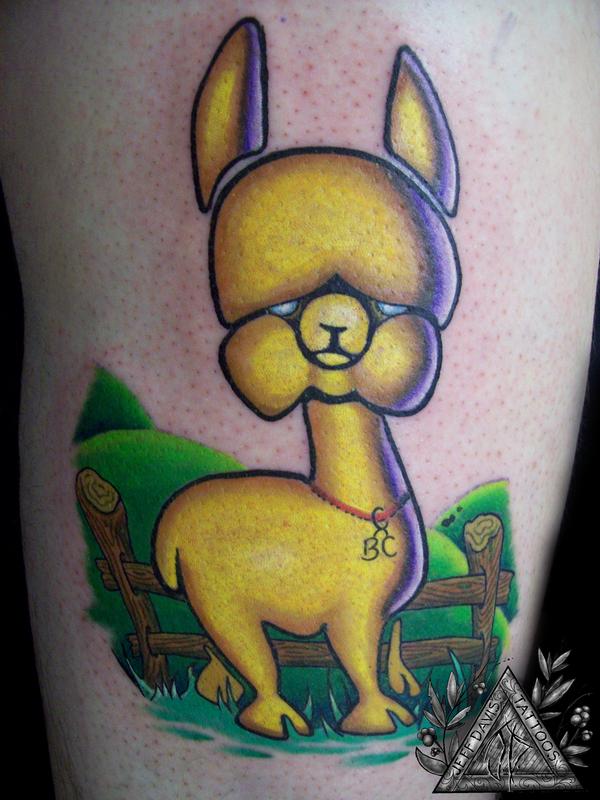 Alpaca by Jeff Davis Sr. Tattoos