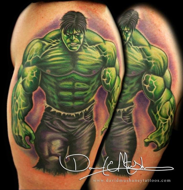 The Incredible Hulk Tattoo by David Mushaney Tattoos
