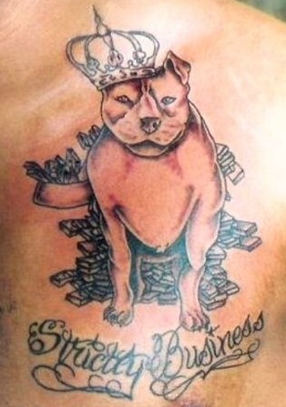 Tattoos - the richest dog in america - 51329