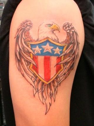 Tattoos - Eagle and shield - 56304