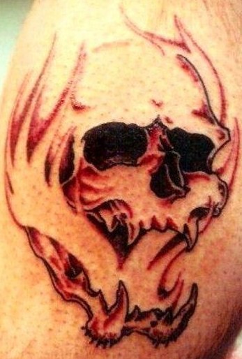 Tattoos - smokin skull - 51335