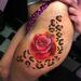 Tattoos - rose and cheetah prints  - 75022