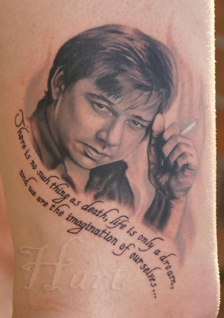 Tattoos - Bill Hicks Portrait Tattoo - 65836