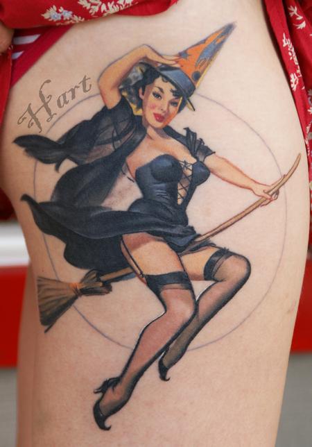 Tattoos - Gil Elvgren Pinup Witch - 66875