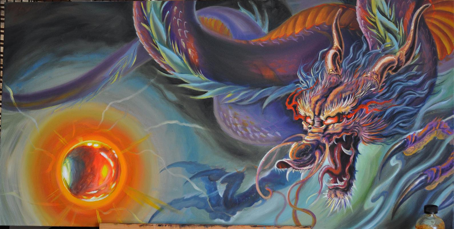 Dragon Oil Painting By Roly Viruez TattooNOW