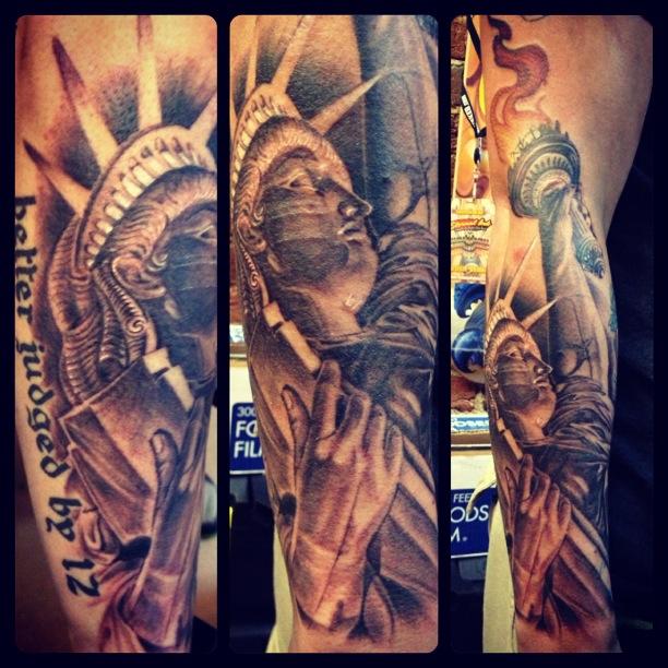 Off the Map Tattoo Tattoos Realistic Statue of liberty