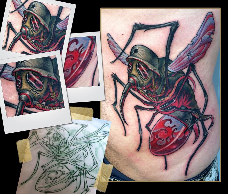 war mosquito tattoo by Scotty Munster: TattooNOW