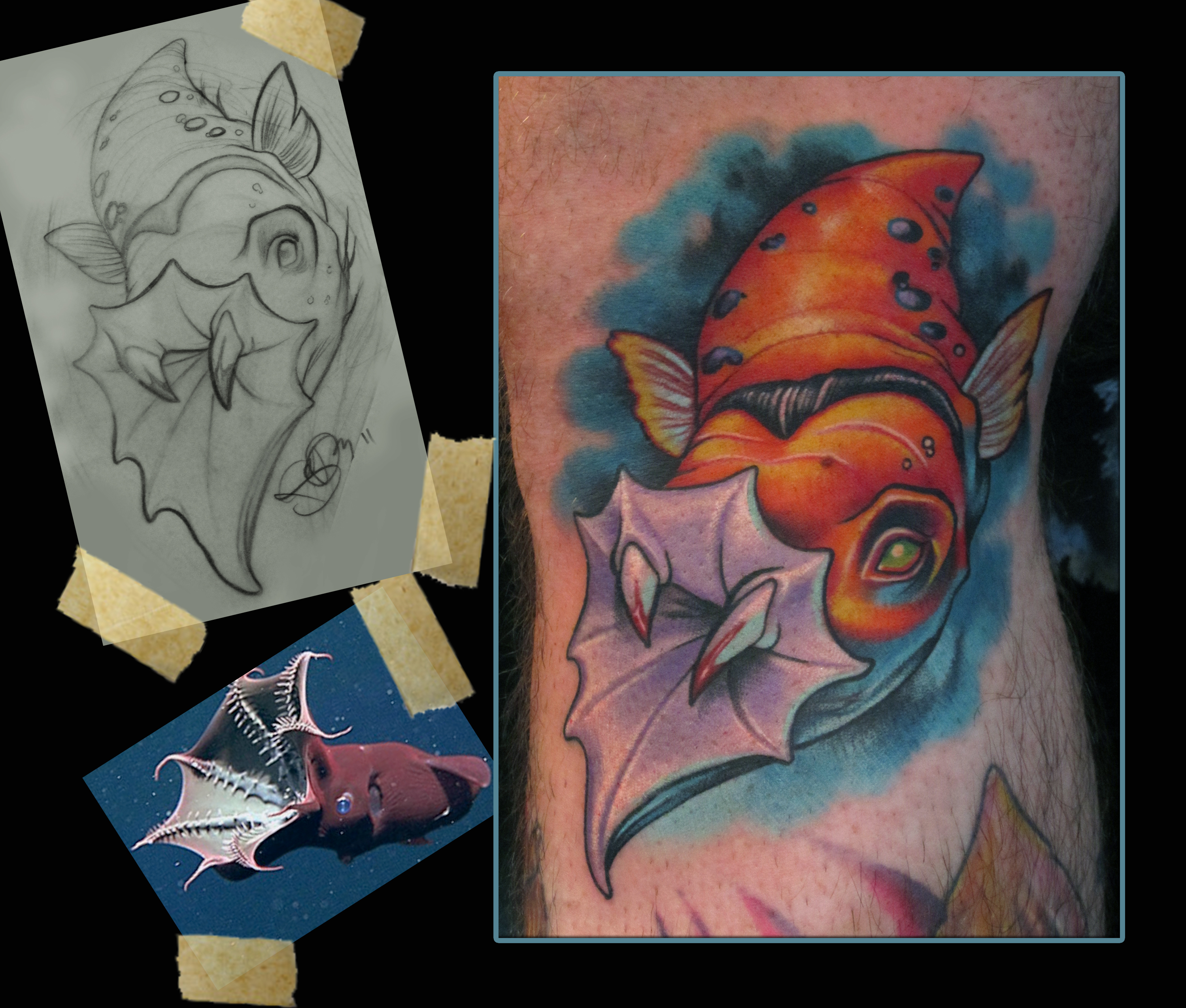 Vampire Squid Tattoo By Scotty Munster Tattoonow