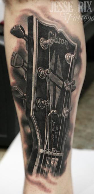 Jesse Rix - Gibson Guitar Tattoo