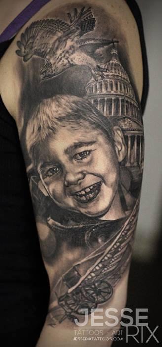 Jesse Rix - Portrait Tattoo