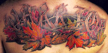 Jesse Rix - Warrior Leaves Tattoo