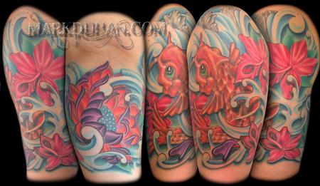 Mark Duhan - KOI FISH HALF SLEEVE