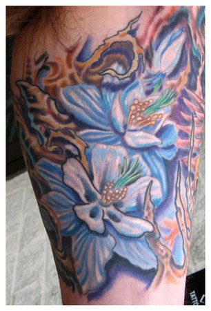 Looking for unique  Tattoos? Columbine flower tattoo