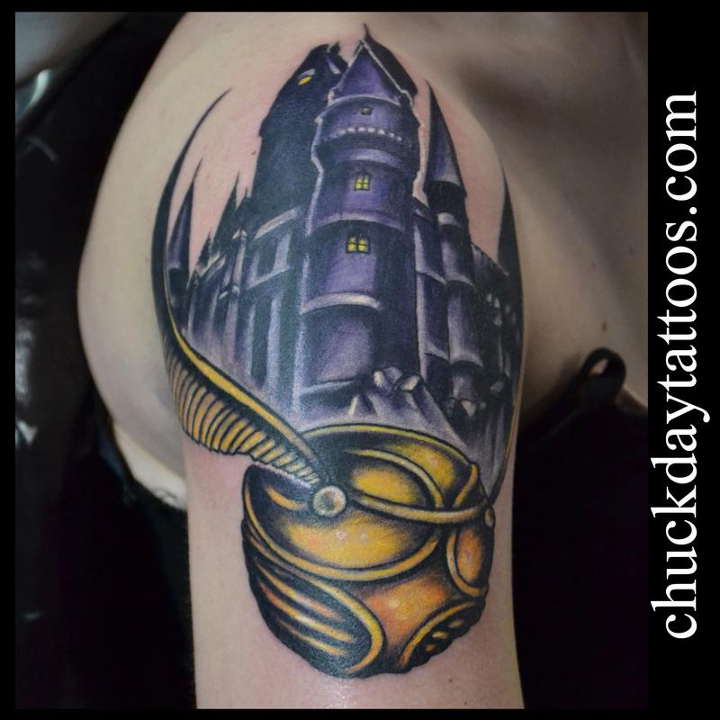 golden snitch by chuck day tattoonow golden snitch by chuck day tattoonow