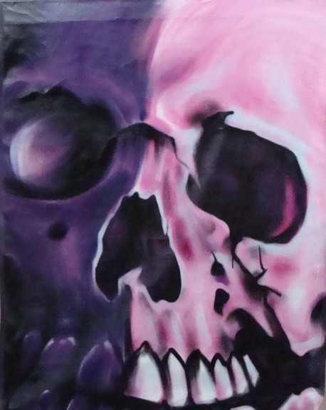 Tattoos - spray paint skull colaboration - 51747