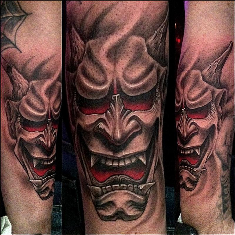 Hannya Mask Tattoo By Stefano Alcantara Tattoos