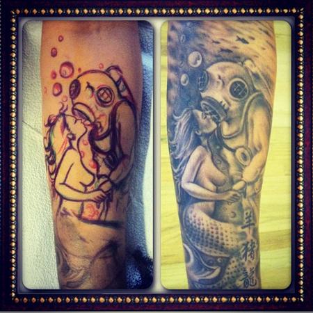 Johnny Smith - freehand diver and mermaid