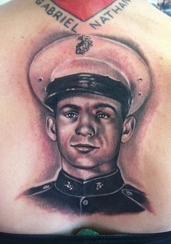 Johnny Smith - Black and Gray Portrait Tattoo