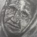 Tattoos - portrait of old lady done completely in ashes by johnny smith - 68442