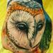 Tattoos - Freehand barn owl on hand - 73359