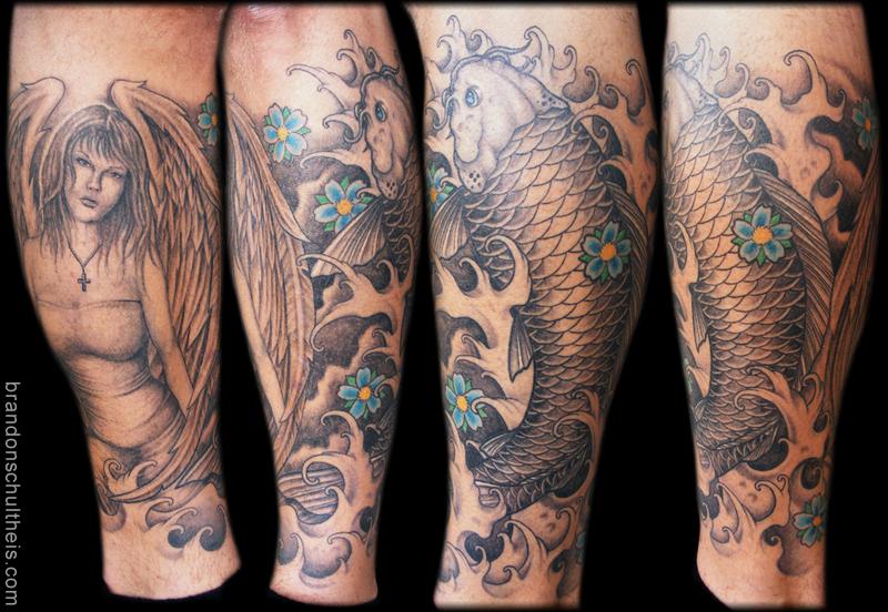 Angel Koi Tattoo | angel koi tattoo by brandon schultheis tattoonow Angel Koi Tattoo | angel koi tattoo by brandon schultheis tattoonow